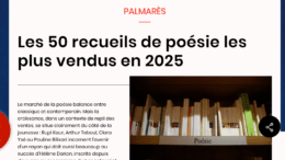 Livre Hebdo Poésie 2025